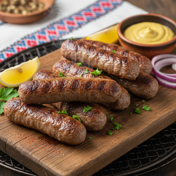 Romanian Mititei: Grilled Flavorful Beef Sausages recipe