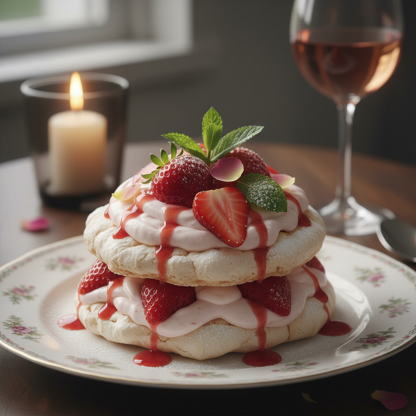 Romantic Strawberry Meringue Delight recipe