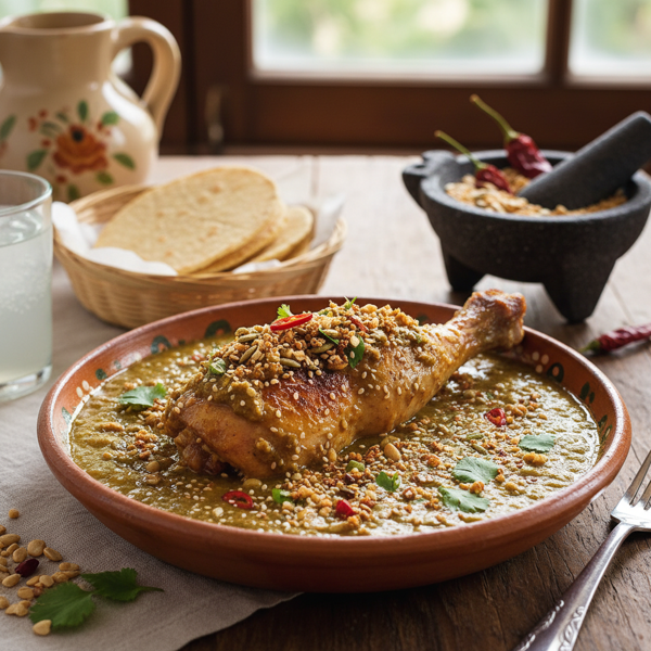 Rosalia Sr.'s Traditional Chicken Pipian with Toasted Seeds recipe