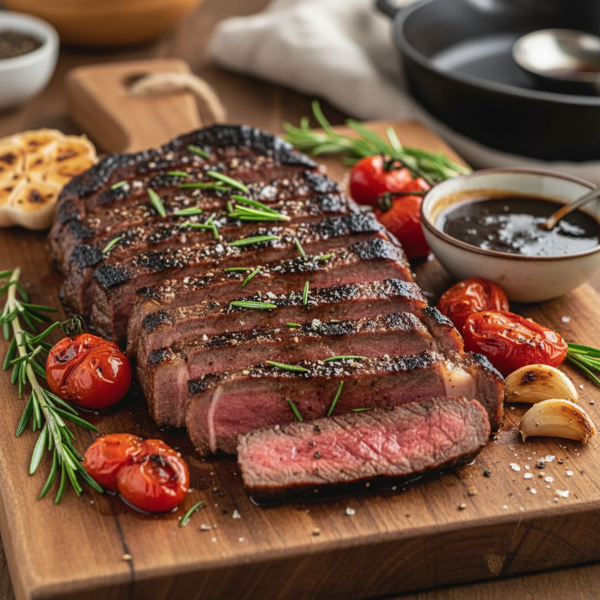 Rosemary-Balsamic Skirt Steak Delight recipe