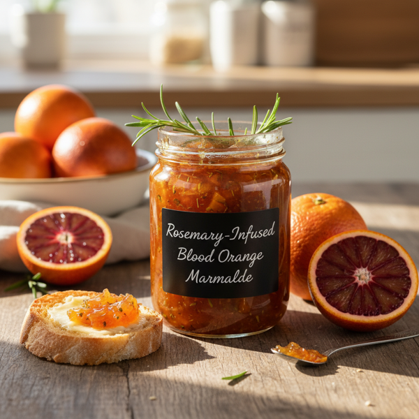 Rosemary-Infused Blood Orange Marmalade recipe