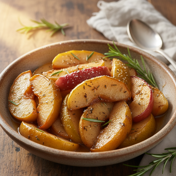 Rosemary-Infused Broiled Apple and Pear Medley recipe