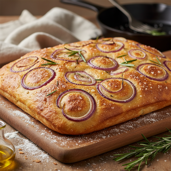 Rosemary & Red Onion Artisan Focaccia recipe