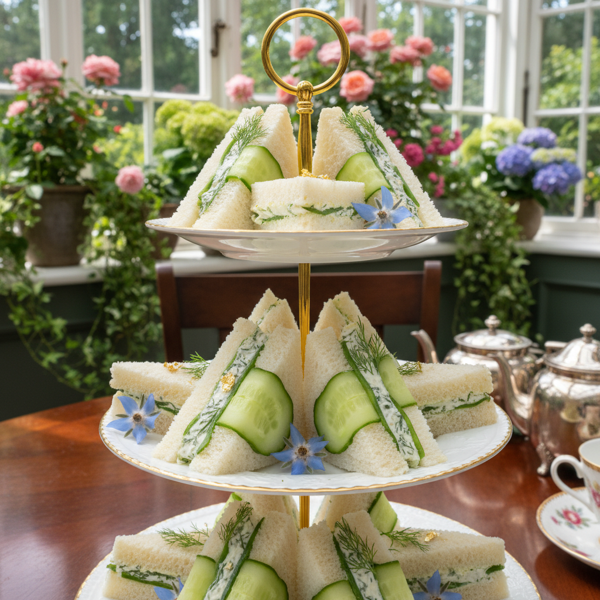 Royal Garden Cucumber Delight Sandwiches recipe