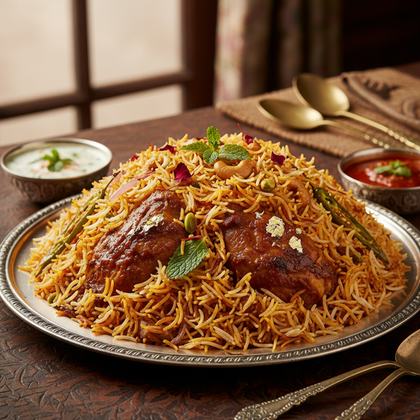 Royal Lamb Biryani with Saffron Infusion recipe