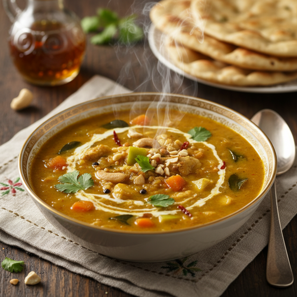 Royal Mulligatawny Delight: A Spiced Heritage Soup recipe