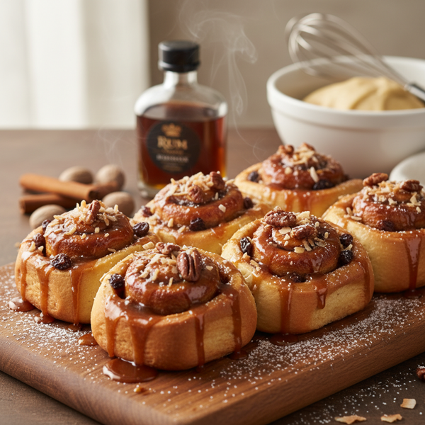Rum-Infused Sweet Rolls recipe