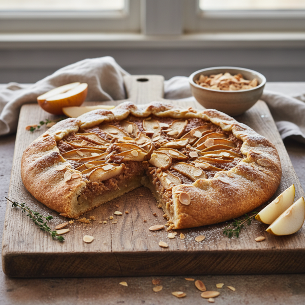 Rustic Almond and Pear Torte recipe