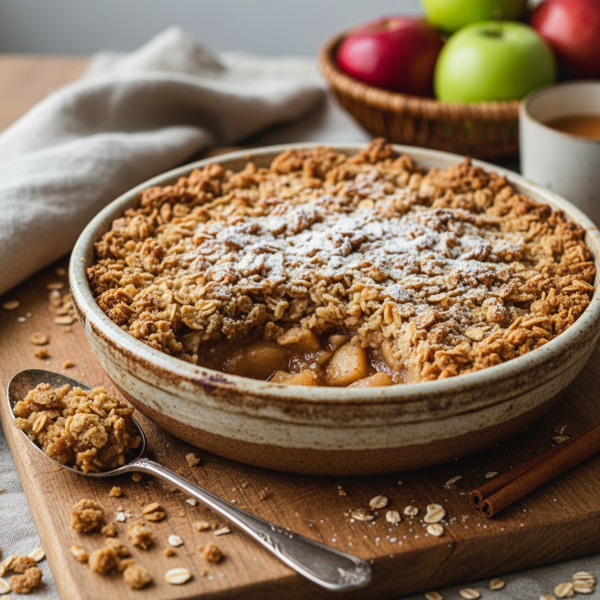 Rustic Apple Oat Crumble recipe