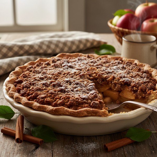 Rustic Apple Pie with Brown Sugar Crumble recipe