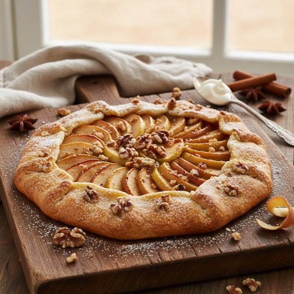 Rustic Apple Walnut Tart recipe