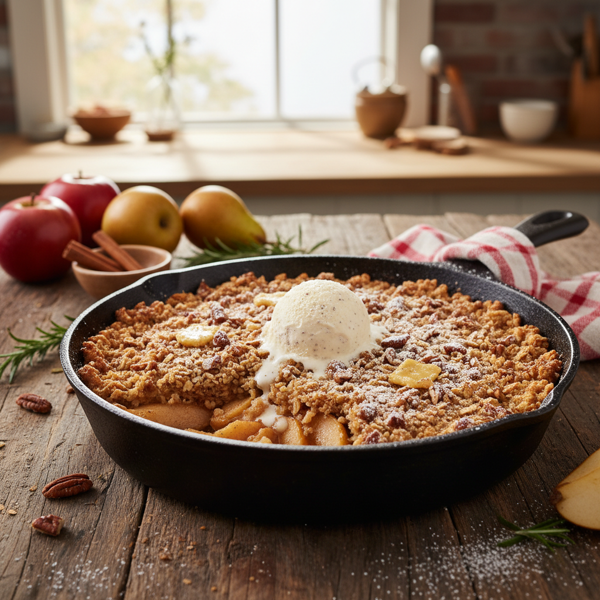 Rustic Apple and Pear Crisp Delight recipe