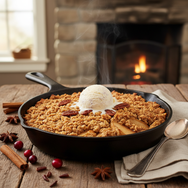 Rustic Baked Pear & Apple Crisp Delight recipe