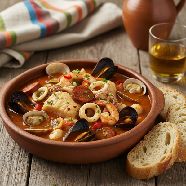 Rustic Basque Seafood Stew recipe
