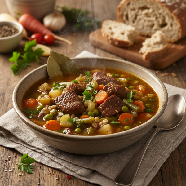 Rustic Beef & Vegetable Medley Soup recipe
