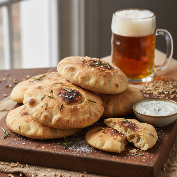 Rustic Beer Pita Bread recipe