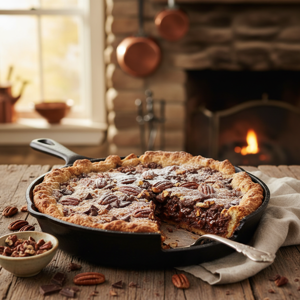 Rustic Chocolate Pecan Derby Pie recipe
