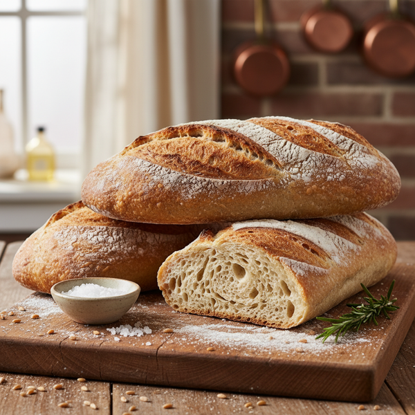 Rustic Country Baguettes recipe