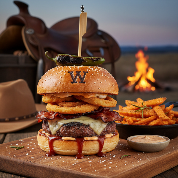 Rustic Cowboy Cheeseburgers recipe