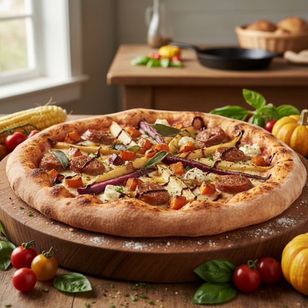 Rustic Farmer's Harvest Pizza recipe