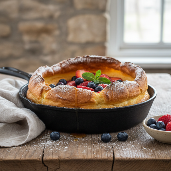 Rustic Gluten Free Dutch Baby Pancakes recipe