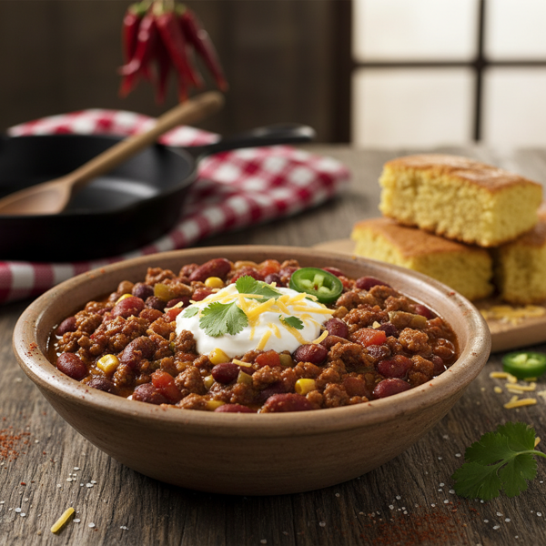Rustic Homestyle Chili recipe