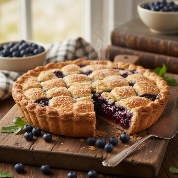 Rustic Huckleberry Delight Pie recipe
