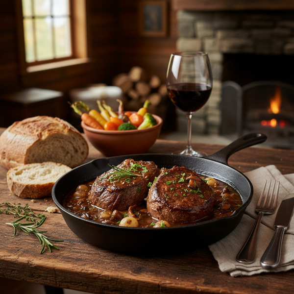 Rustic Hunter's Braised Steak recipe