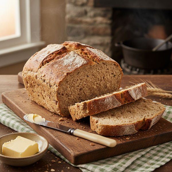 Rustic Irish Whole Wheat Bread recipe