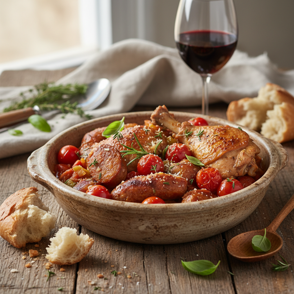 Rustic Italian Chicken and Sausage Stew recipe