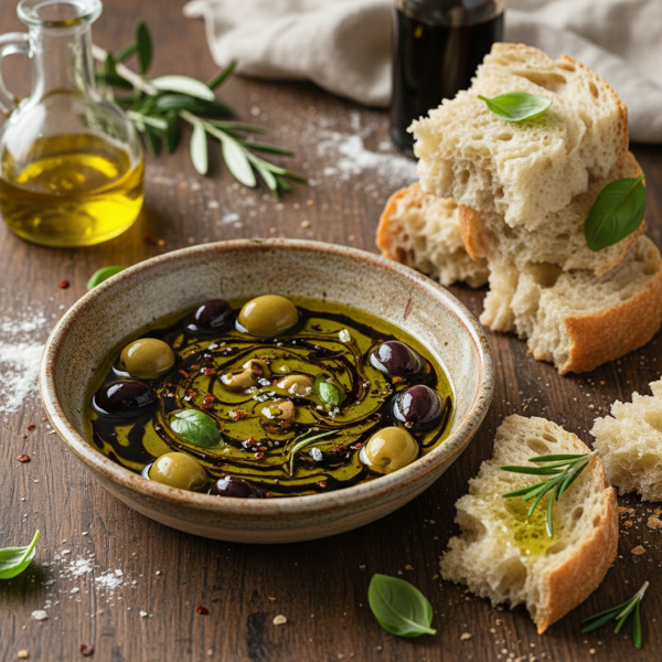 Rustic Italian Olive Oil & Balsamic Bread Dip recipe