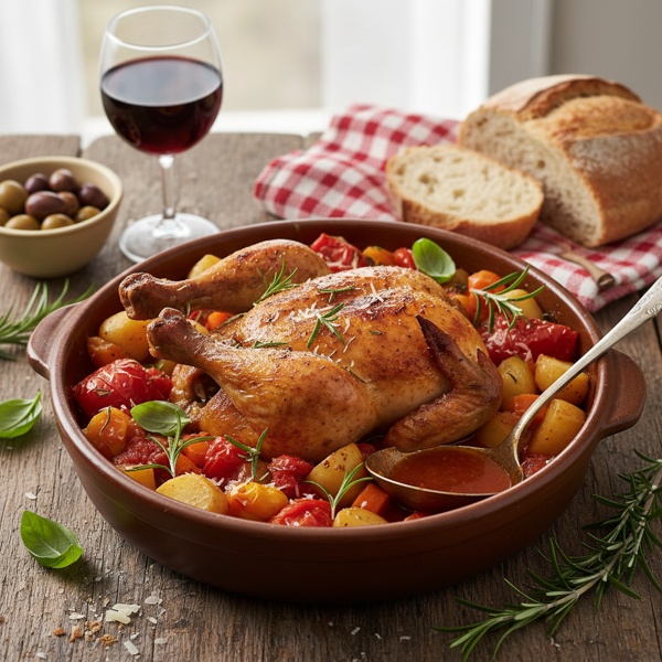 Rustic Italian Slow Cooker Chicken Delight recipe