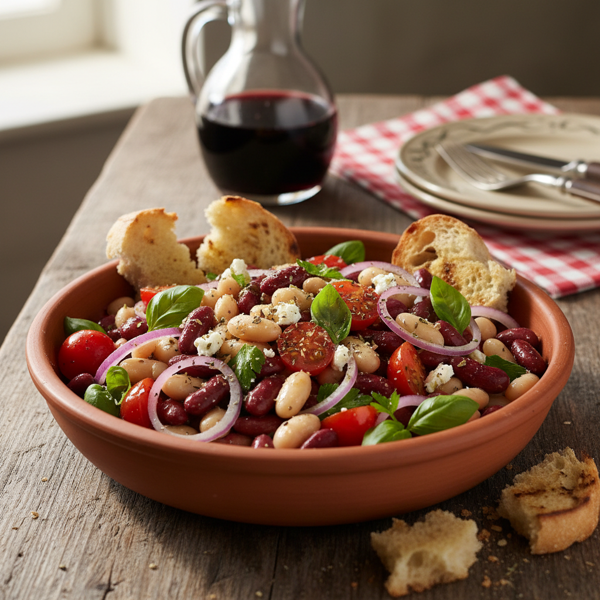 Rustic Italian Three-Bean Salad recipe