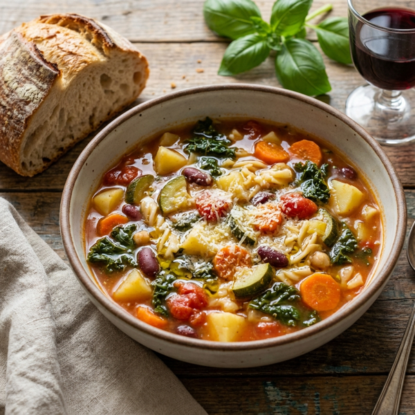 Rustic Italian Vegetable Minestrone recipe