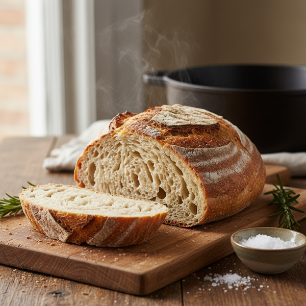 Rustic No-Knead Artisan Bread recipe