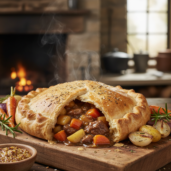 Rustic Pasty Pie Delight recipe