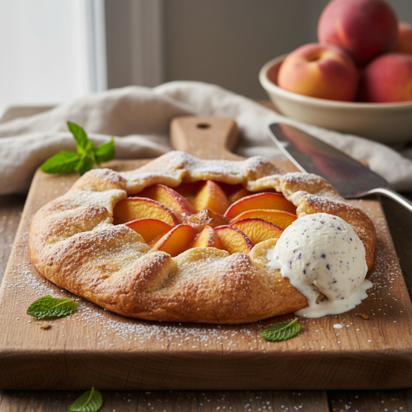 Rustic Peach Galette Delight recipe