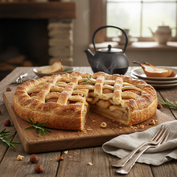 Rustic Pear Delight Pie recipe