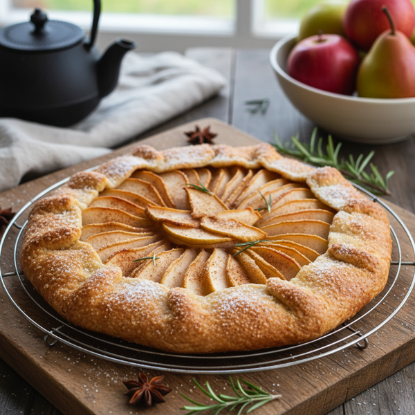 Rustic Pear and Apple Galette recipe