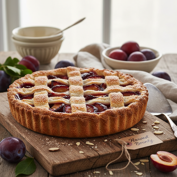 Rustic Plum Harvest Pie recipe