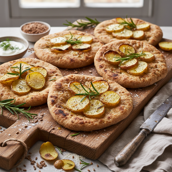 Rustic Potato Rye Flatbreads recipe