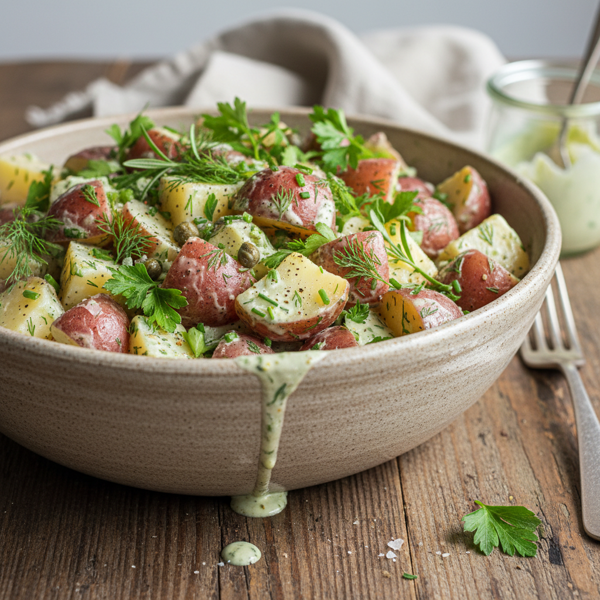 Rustic Red Potato Salad with Herb Dressing recipe