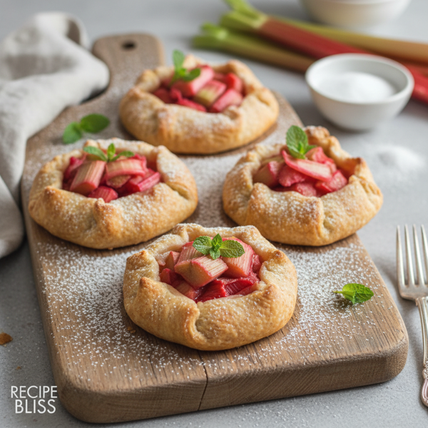 Rustic Rhubarb Tartlets recipe