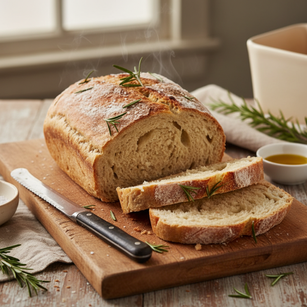 Rustic Rosemary Italian Bread for Bread Machine recipe