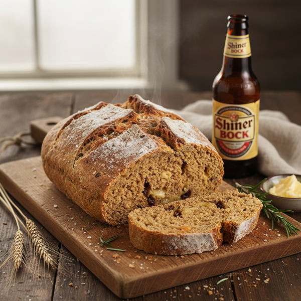 Rustic Shiner Bock Whole Wheat Beer Bread recipe