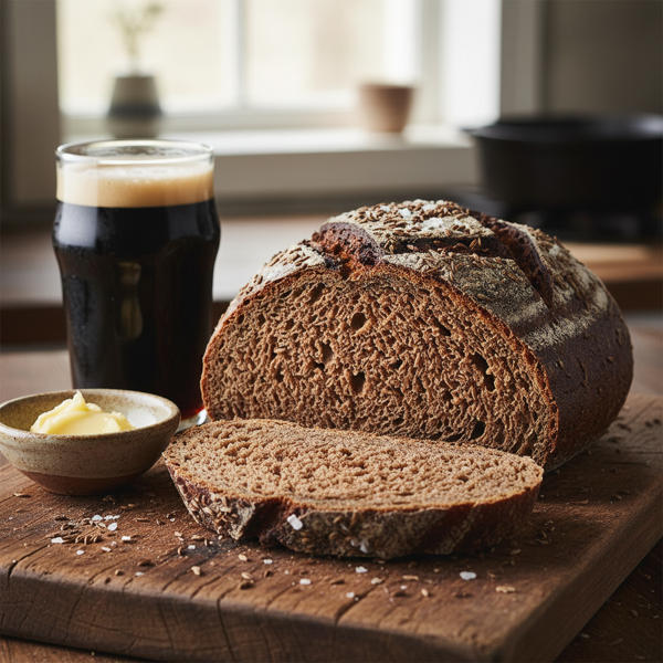 Rustic Stout Rye Bread recipe