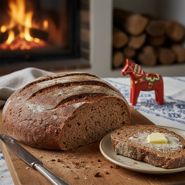 Rustic Swedish Rye Bread recipe