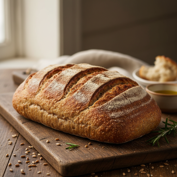 Rustic Whole Wheat French Bread recipe