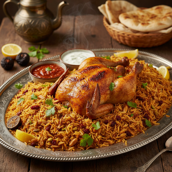 Saffron-Spiced Al Kabsa with Chicken recipe