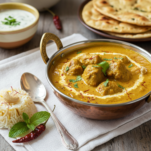 Saffron Infused Lamb Korma recipe